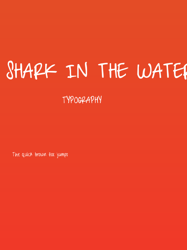 Shark in the Water  Bold Poster