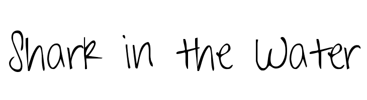 Shark in the Water Font