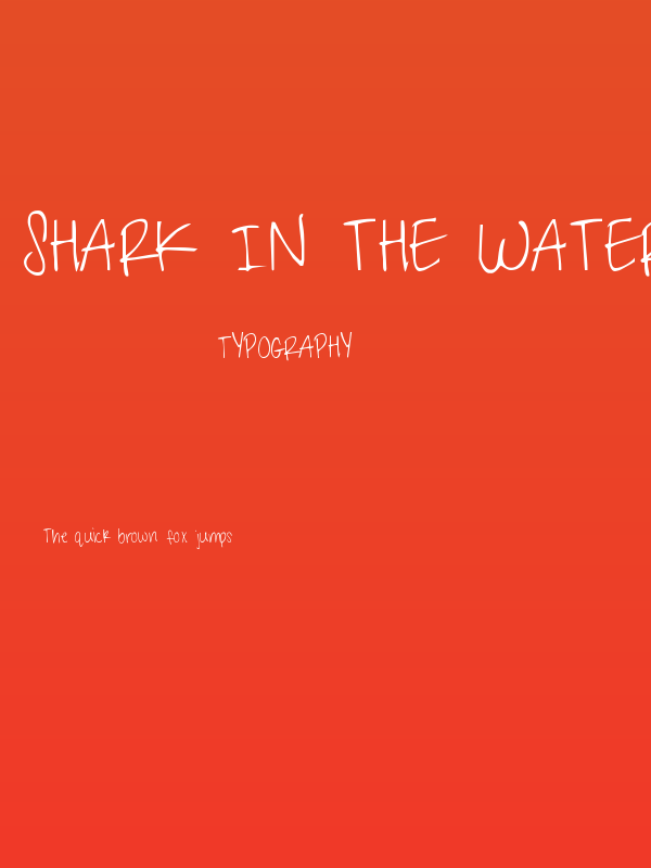 Shark in the Water Poster