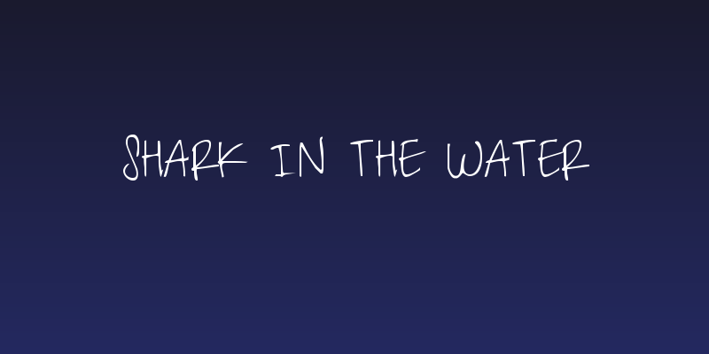 Shark in the Water Social Header