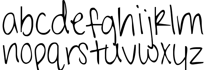 Shark in the Water Font LOWERCASE
