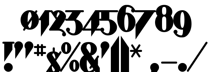 Shark Font OTHER CHARS