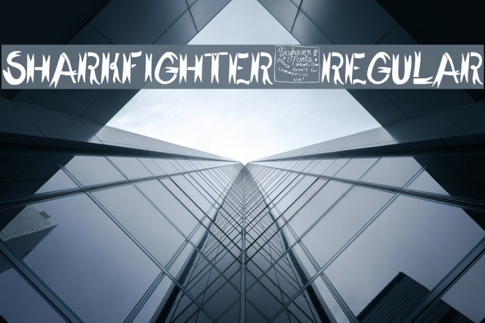 SharkFighter-Regular Font examples