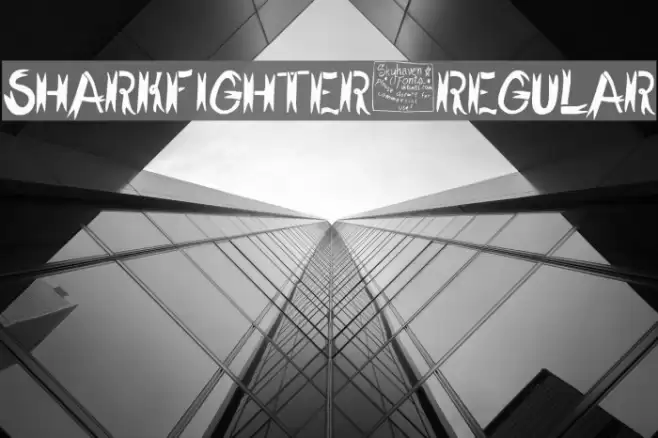 SharkFighter-Regular Шрифта examples