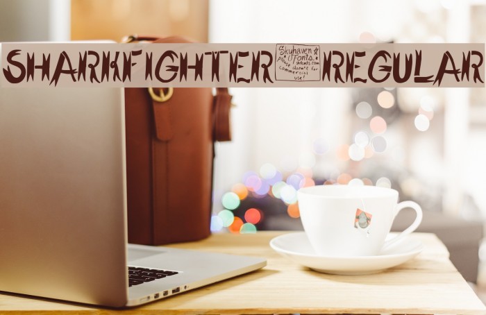 SharkFighter-Regular Font examples