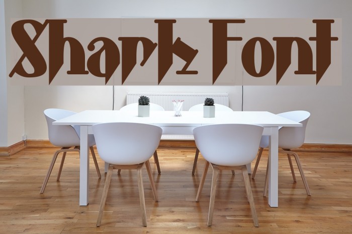 Shark Font examples