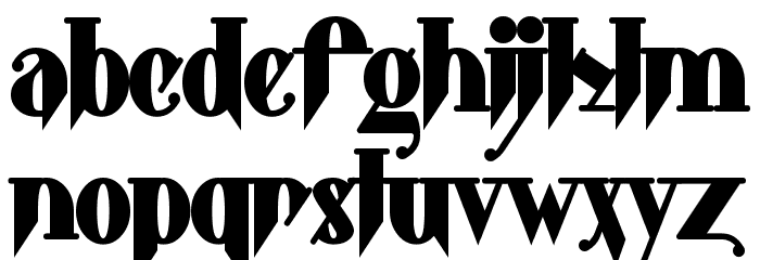 Shark Font LOWERCASE