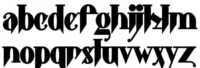 Shark Font LOWERCASE