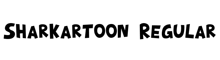 Sharkartoon Regular  Скачать бесплатные шрифты