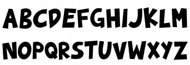 Sharkartoon Regular Шрифта ВЕРХНИЙ