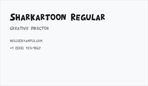 Sharkartoon Regular Business Card