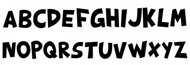 Sharkartoon Regular Caratteri MINUSCOLO