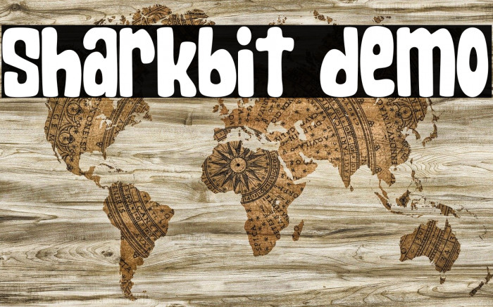 Sharkbit demo Font examples