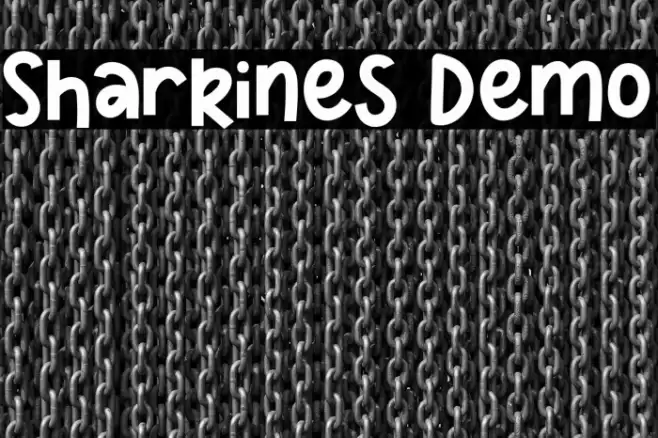 Sharkines Demo Font examples