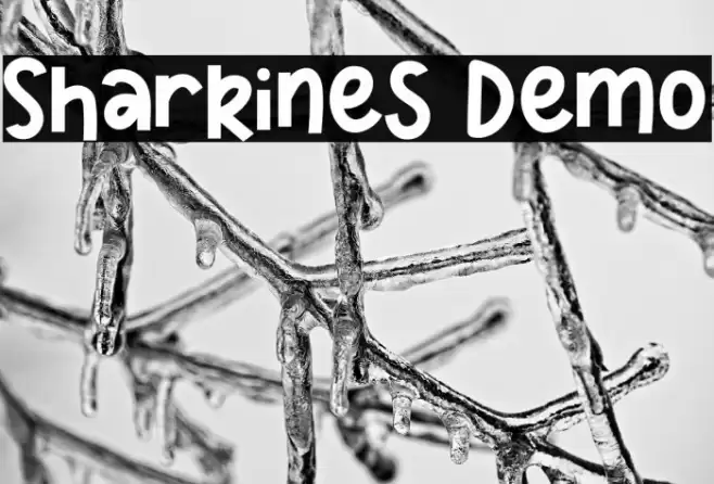 Sharkines Demo Font examples