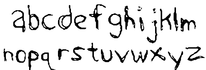 Sharkscribble Font LOWERCASE