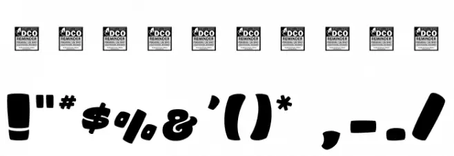 Sharky & Meduza Light_PersonalUseOnly Font OTHER CHARS