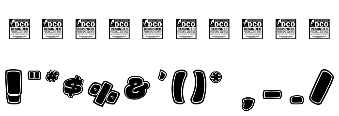 Sharky&Meduza_PersonalUseOnly Font OTHER CHARS