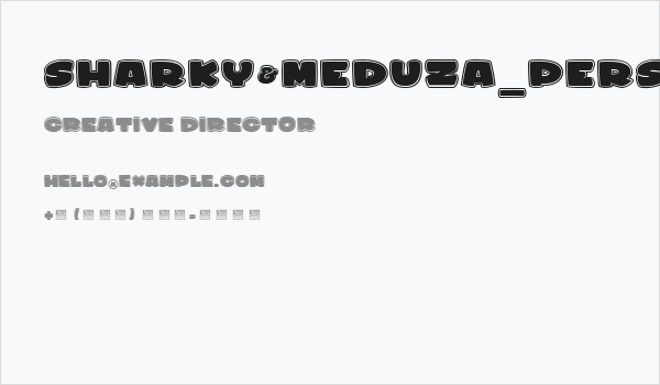 Sharky&Meduza_PersonalUseOnly Business Card