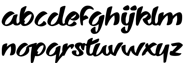 Sharkyspot Font LOWERCASE