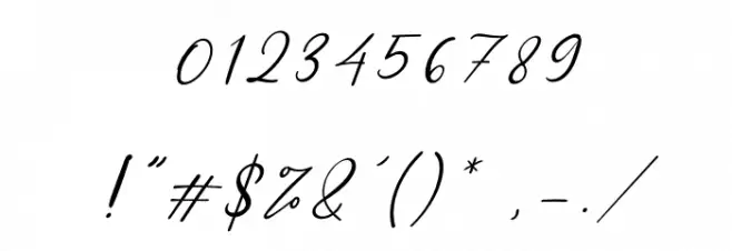 Sharlene Italic Font OTHER CHARS