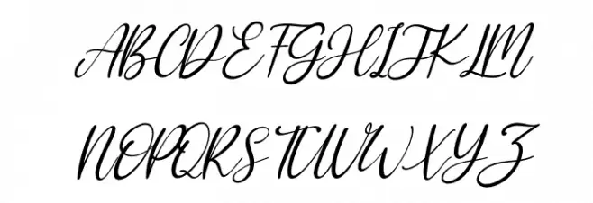 Sharlene Italic Schriftart Groß