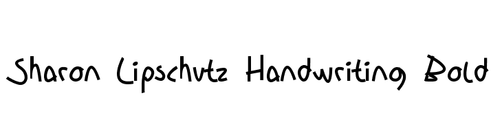 Sharon Lipschutz Handwriting Bold  免费字体下载