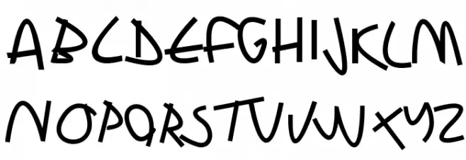 Sharon Lipschutz Handwriting Bold फ़ॉन्ट अपरकेस
