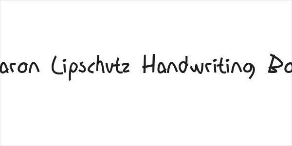 Sharon Lipschutz Handwriting Bold Logo