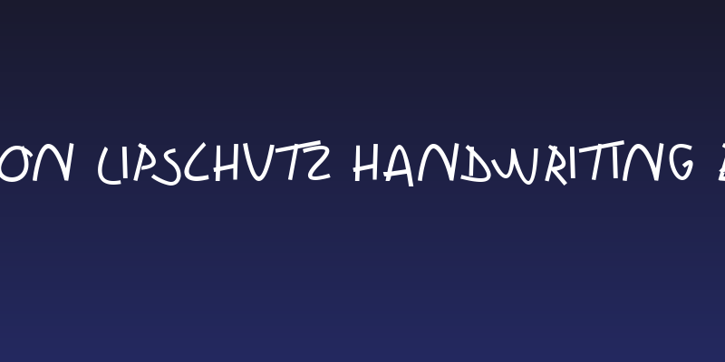 Sharon Lipschutz Handwriting Bold Social Header