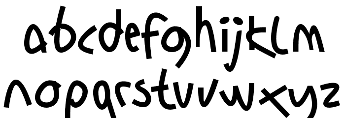 Sharon Lipschutz Handwriting Bold Font LOWERCASE