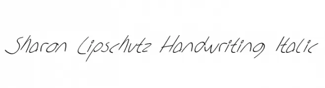 Sharon Lipschutz Handwriting Italic  नि: शुल्क फ़ॉन्ट्स डाउनलोड