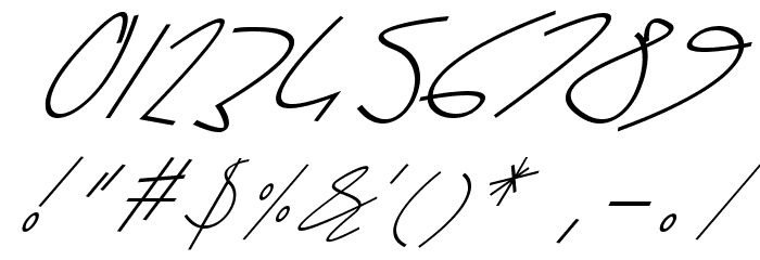 Sharon Lipschutz Handwriting Italic Font OTHER CHARS