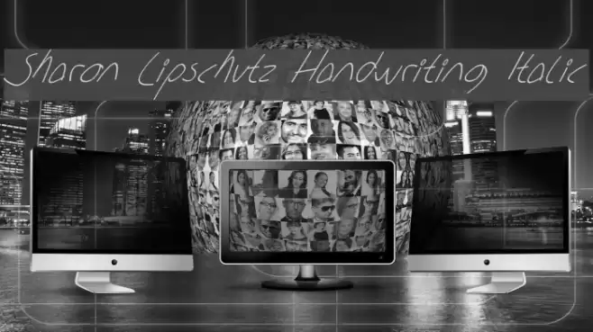 Sharon Lipschutz Handwriting Italic Schriftart examples