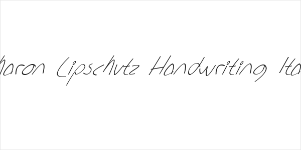 Sharon Lipschutz Handwriting Italic Logo