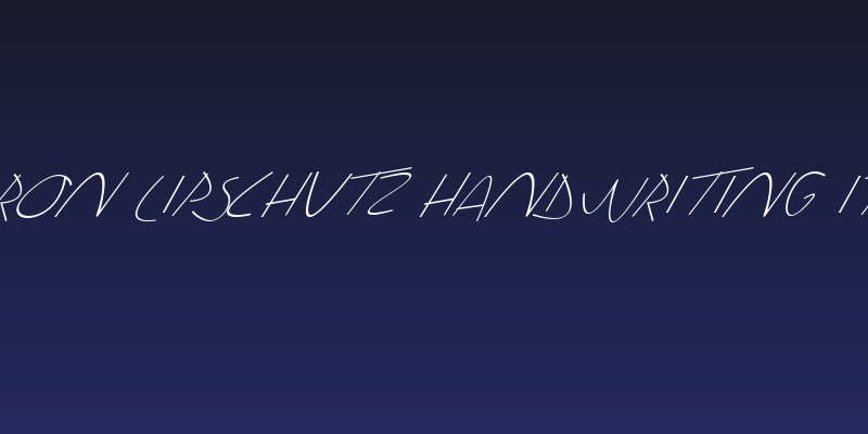 Sharon Lipschutz Handwriting Italic Social Header