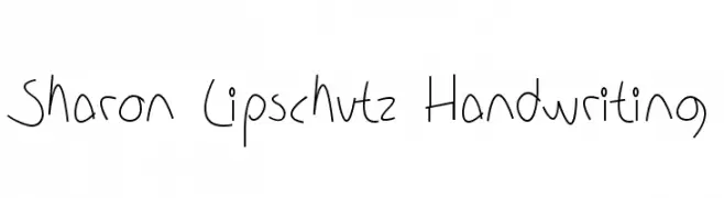 Sharon Lipschutz Handwriting  नि: शुल्क फ़ॉन्ट्स डाउनलोड