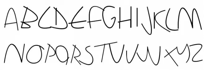 Sharon Lipschutz Handwriting Polices MAJUSCULES