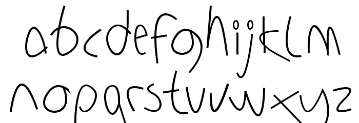 Sharon Lipschutz Handwriting Font LOWERCASE