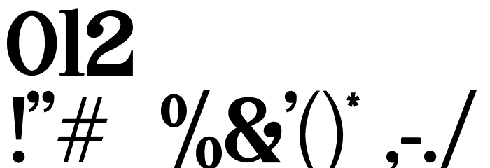 Sharon - Personal Use Font OTHER CHARS