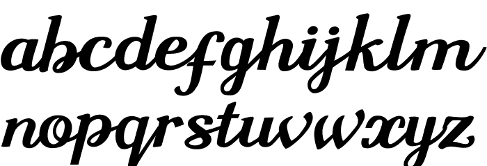 Sharon Queen Font LOWERCASE