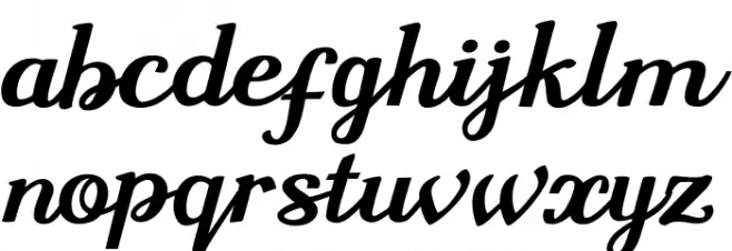 Sharon Queen Font LOWERCASE