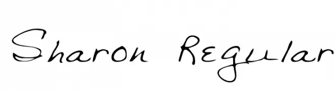 Sharon Regular  font caratteri gratis