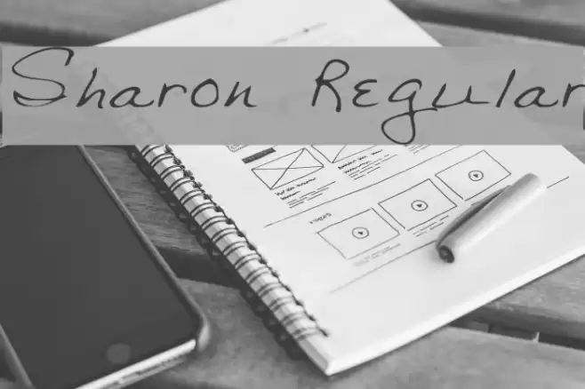 Sharon Regular Font examples