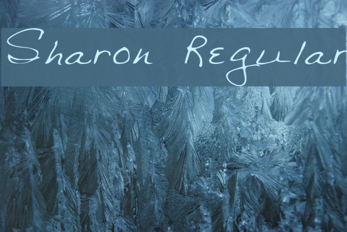 Sharon Regular फ़ॉन्ट examples