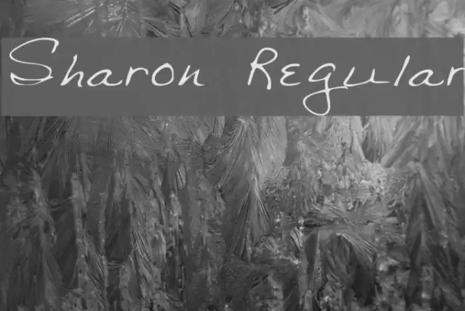 Sharon Regular Font examples