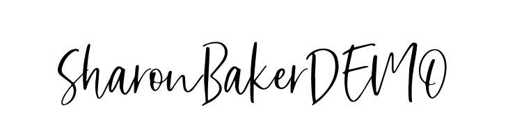 SharonBakerDEMO  Скачать бесплатные шрифты