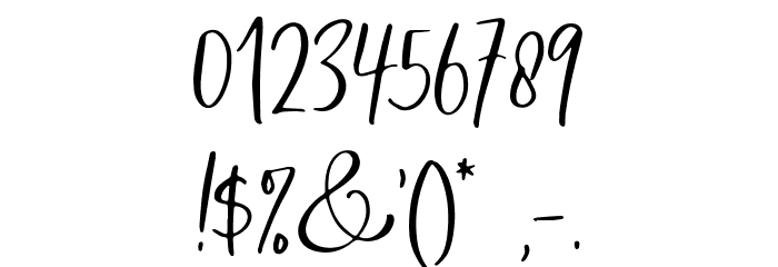 SharonBakerDEMO Font OTHER CHARS