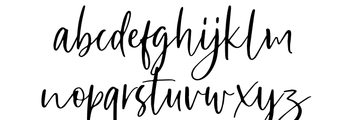 SharonBakerDEMO Font LOWERCASE