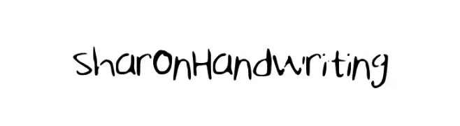 SharonHandwriting  免费字体下载